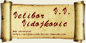 Velibor Vidojković vizit kartica